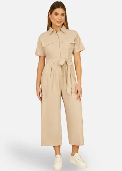 Yumi Stone Utility Relaxed Fit Jumpsuit