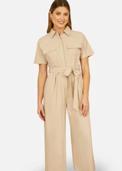 Yumi Stone Utility Relaxed Fit Jumpsuit