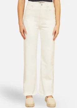 Yumi White Wide Leg High Waist Jeans