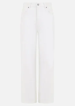 Yumi White Wide Leg High Waist Jeans
